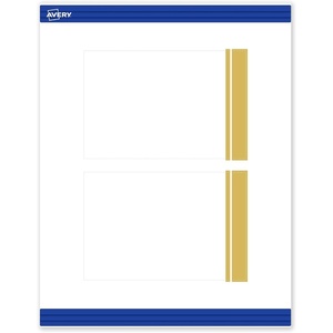 image:imageAvery Printable Rectangle Postcards Gold MultiLined Border 4 x 6 Matte White LaserInkjet 20ct Great for PostcardsDouble Dipped Gold Edge