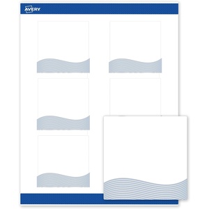 image:imageAvery Printable Square Labels Double Black Border 3 x 3 Matte White Square Labels Permanent LaserInkjet 60ct Great for Product MerchandisingBlue Waves
