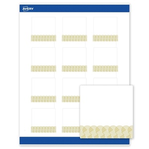image:imageAvery Printable Square Labels Gold Edge Dots 2 x 2 Matte White Square Labels Permanent LaserInkjet 120ct Great for Product MerchandisingGold Lace Trim