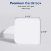 image:imageAvery Clean Edge Printable Square Cards with Sure Feed Technology Rounded Corners 25 x 25 White 180 Blank Cards for Laser Printers 35703