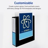 image:imageAvery HeavyDuty View 3 Ring Binder 3 One Touch Slant Rings White Perfect Trading Card Binder 797932