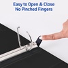 image:imageAvery HeavyDuty View 3 Ring Binder 3 One Touch Slant Rings White Perfect Trading Card Binder 797932