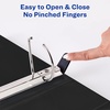image:imageAvery HeavyDuty View 3 Ring Binder 3 One Touch Slant Rings White Perfect Trading Card Binder 797933