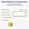 image:imageAvery Printable Christmas Address Labels with Sure Feed Technology Rectangle 1 x 258 PrePrinted Green amp Metallic Gold Border Design Matte White Laser amp Inkjet Compatible 160 TotalMetallic Gold Hanging Ornaments