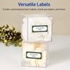 image:imageAvery Printable Christmas Address Labels with Sure Feed Technology Rectangle 1 x 258 PrePrinted Green amp Metallic Gold Border Design Matte White Laser amp Inkjet Compatible 160 TotalGreen  Metallic Gold Border