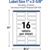 image:imageAvery Printable Christmas Address Labels with Sure Feed Technology Rectangle 1 x 258 PrePrinted Green amp Metallic Gold Border Design Matte White Laser amp Inkjet Compatible 160 TotalRed Gift W Metallic Gold Bow