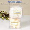 image:imageAvery Printable Christmas Address Labels with Sure Feed Technology Rectangle 1 x 258 PrePrinted Green amp Metallic Gold Border Design Matte White Laser amp Inkjet Compatible 160 TotalMetallic Gold Hanging Ornaments