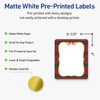 image:imageAvery Printable Christmas Labels with Sure Feed Technology Rectangle 4 x 313 PrePrinted Metallic Gold Border with Holly Design Matte White Laser amp Inkjet Compatible 40 TotalPlaid Border W Metallic Gold Frame
