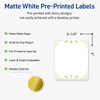 image:imageAvery Printable Christmas Labels with Sure Feed Technology Rectangle 4 x 313 PrePrinted Metallic Gold Border with Holly Design Matte White Laser amp Inkjet Compatible 40 TotalMetallic Gold Christmas Trees