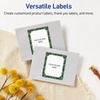 image:imageAvery Printable Christmas Labels with Sure Feed Technology Rectangle 4 x 313 PrePrinted Metallic Gold Border with Holly Design Matte White Laser amp Inkjet Compatible 40 TotalTeal  Metallic Gold Frame