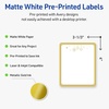 image:imageAvery Printable Christmas Labels with Sure Feed Technology Rectangle 4 x 313 PrePrinted Metallic Gold Border with Holly Design Matte White Laser amp Inkjet Compatible 40 TotalMetallic Gold Hanging Ornaments