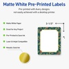 image:imageAvery Printable Christmas Labels with Sure Feed Technology Rectangle 4 x 313 PrePrinted Metallic Gold Border with Holly Design Matte White Laser amp Inkjet Compatible 40 TotalTeal  Metallic Gold Frame