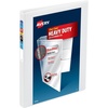 image:imageAvery HeavyDuty View 3 Ring Binder 3 One Touch Slant Rings White Perfect Trading Card Binder 7979305