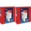 image:imageAvery HeavyDuty View 3 Ring Binder 4 Inch One Touch EZD Rings 45 Inch Spine 1 Red Binder 793264 Pack of 2