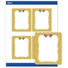 image:imageAvery Printable Christmas Labels with Sure Feed Technology Rectangle 4 x 313 PrePrinted Metallic Gold Border with Holly Design Matte White Laser amp Inkjet Compatible 40 TotalMetallic Gold Frame W Holly Berries