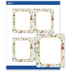 image:imageAvery Printable Christmas Labels with Sure Feed Technology Rectangle 4 x 313 PrePrinted Metallic Gold Border with Holly Design Matte White Laser amp Inkjet Compatible 40 TotalBlue Border W Metallic Gold Frame