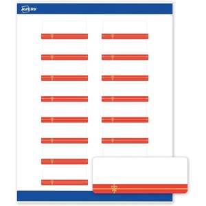 image:imageAvery Printable Christmas Address Labels with Sure Feed Technology Rectangle 1 x 258 PrePrinted Green amp Metallic Gold Border Design Matte White Laser amp Inkjet Compatible 160 TotalRed Gift W Metallic Gold Bow