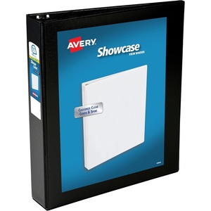 image:imageAvery Showcase Standard View 3 Ring Binder 15 Slant Rings 375Sheet Capacity 21 Inch Wide Spine 1 Black Binder Ideal for Lightweight Organization and Occasional Referencing 1965015