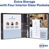 image:imageAvery Dual Color HeavyDuty View Binder Pool BlueLavender 1 Slant Rings Holds 250 Sheets 79899