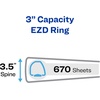 image:imageAvery HeavyDuty View 3 Ring Binder 3 One Touch EZD Rings 1 Purple Binder 798103 Pack of 4
