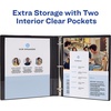 image:imageAvery Showcase Standard View 3 Ring Binder 05 Slant Rings 135Sheet Capacity 07 Inch Wide Spine 1 Black Binder Ideal for Lightweight Organization and Occasional Referencing 1955005