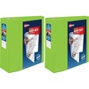 image:imageAvery HeavyDuty View 3 Ring Binder 5 Inch One Touch EZD Rings 2348 Inch Spine 1 Chartreuse Binder 798155 Pack of 2
