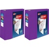 image:imageAvery HeavyDuty View 3 Ring Binder 5 Inch One Touch EZD Rings 2348 Inch Spine 1 Purple Binder 798165 Pack of 2