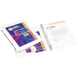 image:imageAvery Framed View Binder with 12 inch Gap Free Slant Ring Black 68050White