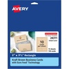 image:imageAvery Kraft Brown Business Cards with Sure Feed Technology 2 x 35 LaserInkjet 150 Printable Cards Ideal for Appointments amp Loyalty 28311