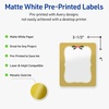 image:imageAvery Printable Christmas Labels with Sure Feed Technology Rectangle 4 x 313 PrePrinted Teal amp Metallic Gold Border with Holly Design Glossy White Laser amp Inkjet Compatible 40 TotalMetallic Gold Frame W Holly Berries