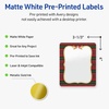 image:imageAvery Printable Christmas Labels with Sure Feed Technology Rectangle 4 x 313 PrePrinted Teal amp Metallic Gold Border with Holly Design Glossy White Laser amp Inkjet Compatible 40 TotalPlaid Border W Metallic Gold Frame
