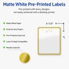 image:imageAvery Printable Christmas Labels with Sure Feed Technology Rectangle 4 x 313 PrePrinted Teal amp Metallic Gold Border with Holly Design Glossy White Laser amp Inkjet Compatible 40 TotalMetallic Gold Hanging Ornaments