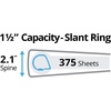 image:imageAvery Durable View 3 Ring Binder 15 Rings 1 Chartreuse Binder  For Daily School and Office Use DuraHinge TearResistant Spine DuraEdge SplitResistant Edges Nonstick Interior Pockets