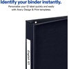 image:imageAvery Mini 3 Ring Binders 1 Round Rings 2 Black Binders  For Planners Recipes and Reference Materials Nonstick Interior Pockets Spine Business Card Holder Holds 55 x 85 Paper