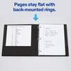 image:imageAvery Mini 3 Ring Binders 1 Round Rings 2 Black Binders  For Planners Recipes and Reference Materials Nonstick Interior Pockets Spine Business Card Holder Holds 55 x 85 Paper
