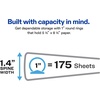 image:imageAvery Mini 3 Ring Binders 1 Round Rings 2 Black Binders  For Planners Recipes and Reference Materials Nonstick Interior Pockets Spine Business Card Holder Holds 55 x 85 Paper