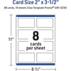 image:imageAvery Printable Rectangle Cards Sure Feed Technology 2 x 35 Matte White with Gold amp Navy Border Florals Design Laser amp Inkjet Compatible 80 Total Great for Branding Weddings and MoreGreen Florals with Gold Dots