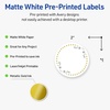 image:imageAvery Printable Round Labels with Sure Feed 2 Diameter Matte White with Green Florals Gold Dots Design Permanent Laser amp Inkjet Compatible 120 Total Great for Branding Weddings and MoreGreen Florals With Gold Dots