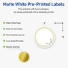 image:imageAvery Printable Round Labels with Sure Feed 2 Diameter Matte White with Green Florals Gold Dots Design Permanent Laser amp Inkjet Compatible 120 Total Great for Branding Weddings and MoreDouble Gold Border With Florals