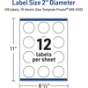 image:imageAvery Printable Round Labels with Sure Feed 2 Diameter Matte White with Green Florals Gold Dots Design Permanent Laser amp Inkjet Compatible 120 Total Great for Branding Weddings and MoreBlue Border With Gold Dots