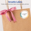 image:imageAvery Printable Round Labels with Sure Feed 2 Diameter Matte White with Green Florals Gold Dots Design Permanent Laser amp Inkjet Compatible 120 Total Great for Branding Weddings and MoreColor Block With Metallic Gold Veins