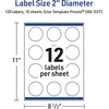 image:imageAvery Printable Round Labels with Sure Feed 2 Diameter Matte White with Green Florals Gold Dots Design Permanent Laser amp Inkjet Compatible 120 Total Great for Branding Weddings and MoreGreen Florals With Gold Dots