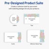 image:imageAvery Printable Round Labels with Sure Feed 2 Diameter Matte White with Green Florals Gold Dots Design Permanent Laser amp Inkjet Compatible 120 Total Great for Branding Weddings and MoreWatercolors With Gold Ginkgo Leaves