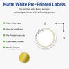 image:imageAvery Printable Round Labels with Sure Feed 2 Diameter Matte White with Green Florals Gold Dots Design Permanent Laser amp Inkjet Compatible 120 Total Great for Branding Weddings and MoreGold  Navy Border With Florals
