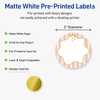 image:imageAvery Printable Round Labels with Sure Feed 2 Diameter Matte White with Green Florals Gold Dots Design Permanent Laser amp Inkjet Compatible 120 Total Great for Branding Weddings and MorePink Stripes With Metallic Gold Bow