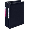 image:imageAvery Mini 3 Ring Binders 1 Round Rings 2 Black Binders  For Planners Recipes and Reference Materials Nonstick Interior Pockets Spine Business Card Holder Holds 55 x 85 Paper