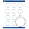 image:imageAvery Printable Round Labels with Sure Feed 2 Diameter Matte White with Green Florals Gold Dots Design Permanent Laser amp Inkjet Compatible 120 Total Great for Branding Weddings and MoreBlue Border With Gold Dots