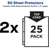 image:imageAvery Diamond Clear Top Sheet Protectors Super Heavyweight Page Protectors for 3 Ring Binder Clear Binder Sheet 25 Count Pack of 2 86009One Size Pack of 12