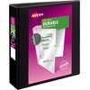 image:imageAvery Durable View 3 Ring Binder 15 EZD Rings 1 Black Binder1 Pack