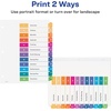 image:imageAvery Ready Index Table of Contents Dividers 12Tab Color 1 Set